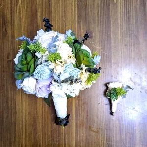 Sola flowers faux floral wedding bouquet